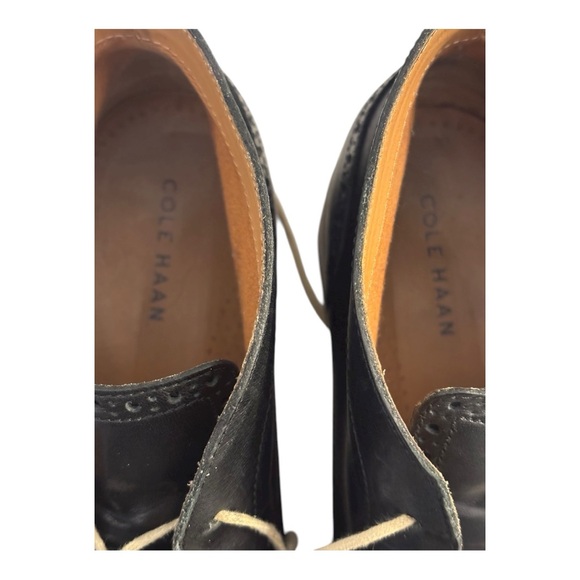 Cole Haan Classy Black Broughed Leather Chukka Ankle Stitched Desert Boots 9.5 main image 15